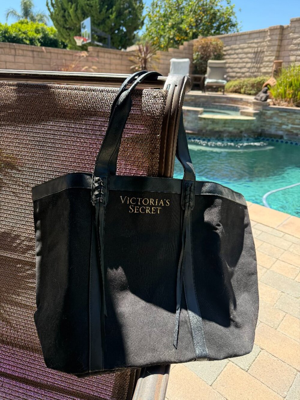 Large Velvet Victoria's Secret Limited Edition Tote